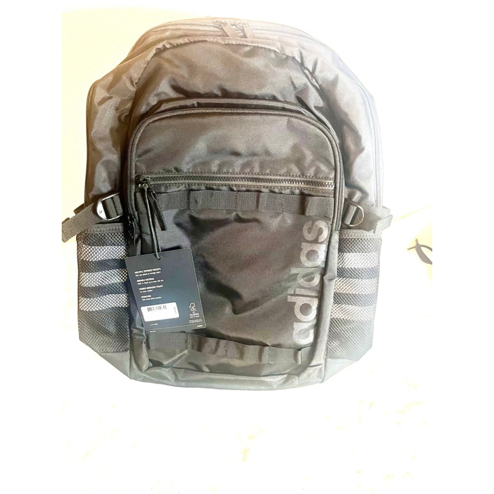 NWT $70 Adidas Core Advantage 4 Black Backpack Unisex Large - Picture 3 of 10